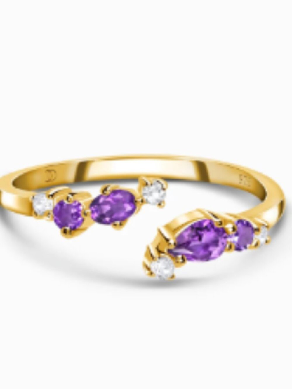 Moon Magic - Flourish Amethyst Adjustable Ring